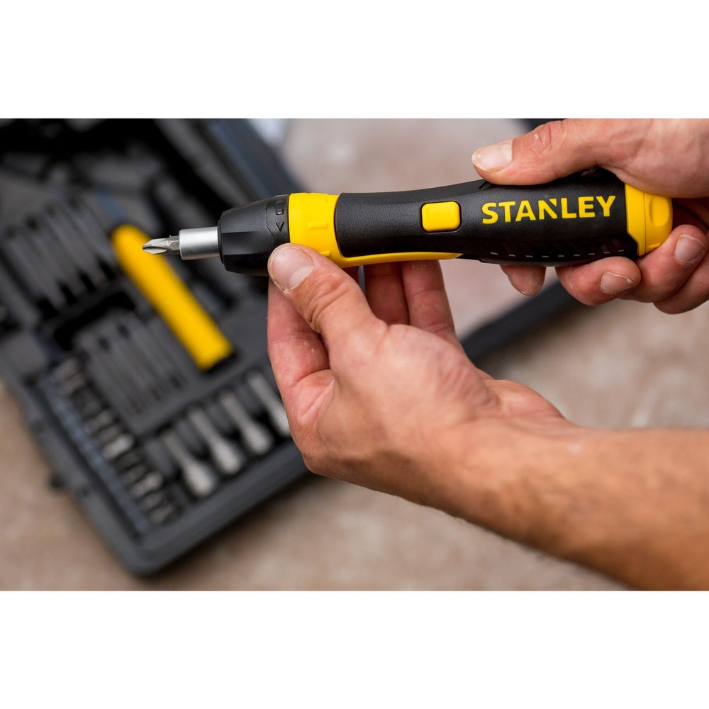 STANLEY Pistolen-Ratschen-Set mit schwenkbarem Gelenkgriff, 40-teilig 0-63-038