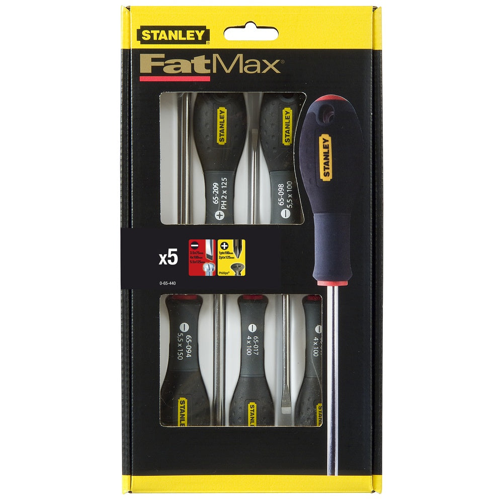 STANLEY Schraubendreher-Set FatMax 5-tlg 0-65-440