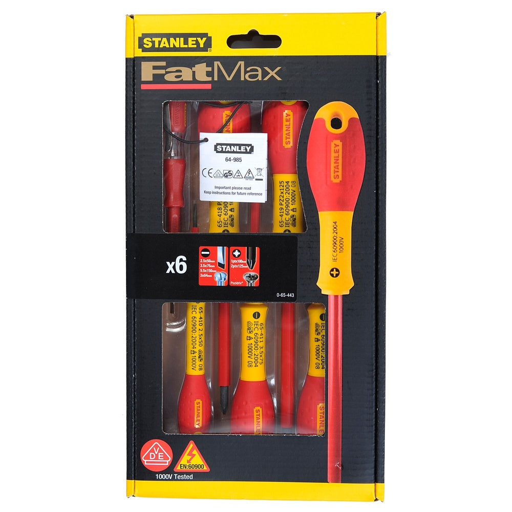 STANLEY Schraubendreher-Set FatMax 6-tlg 0-65-443