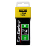 STANLEY Klammern Typ G 14mm 1000 St 1-TRA709T