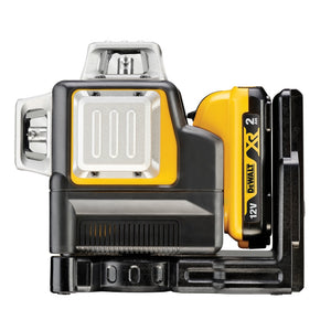 DEWALT Multilinienlaser, Grün, 3x360°, 10,8V DCE089D1G-QW