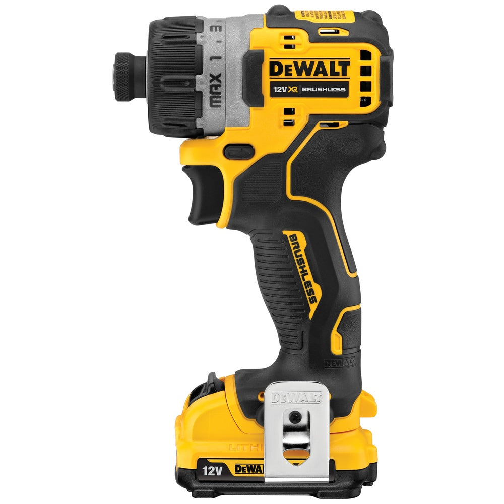 DEWALT Akku-Schrauber (1/4"), 12V / 2Ah DCF601D2-QW"