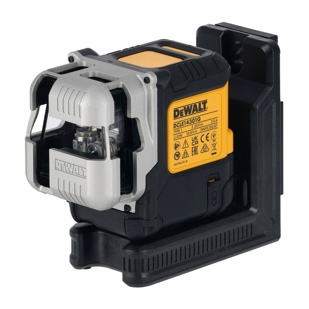 DEWALT Multilinienlaser, Grün, 3x180°, USB-C DCLE14301GB-XJ
