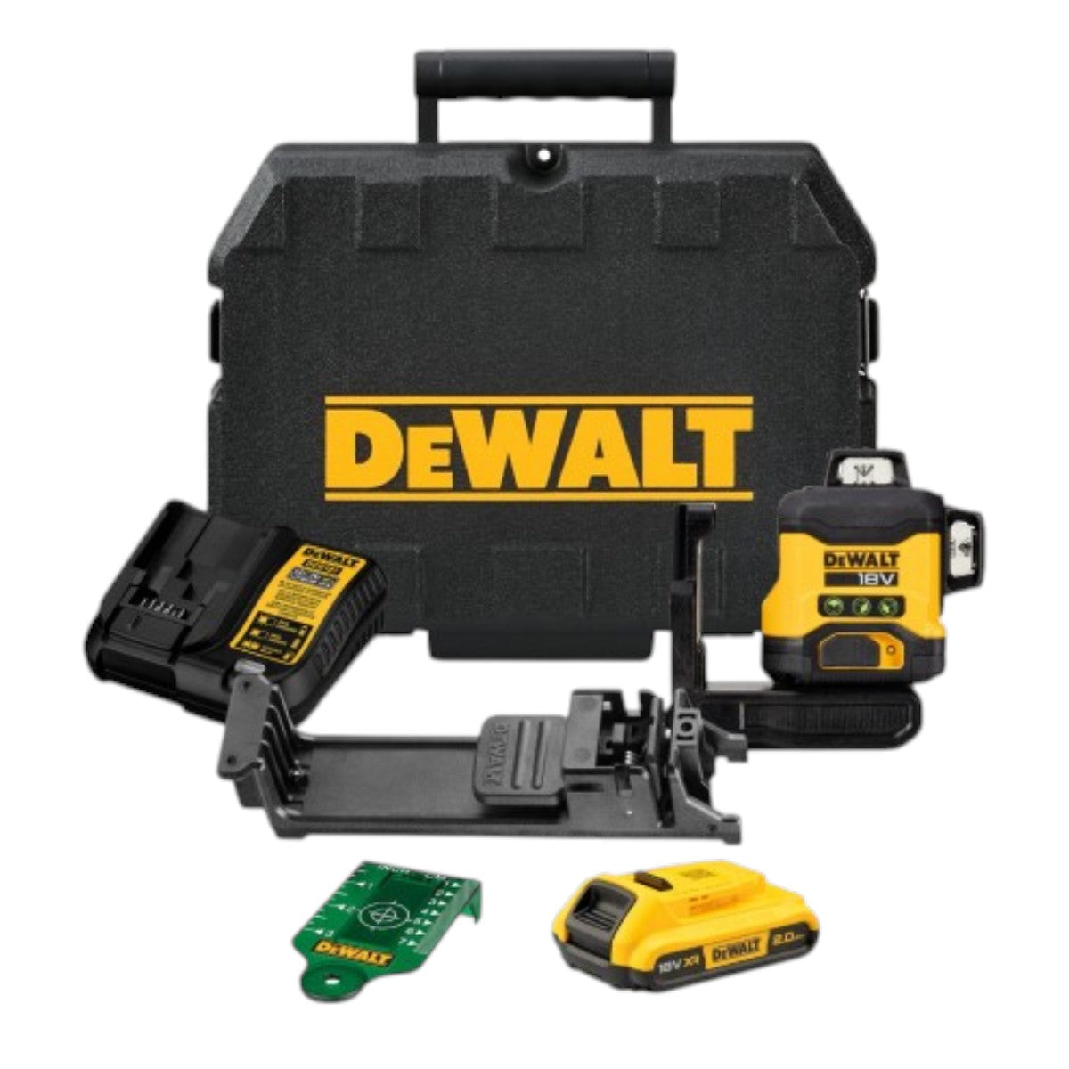 DEWALT Multilinienlaser, Grün, 3x360°, 18V DCLE34031D1-QW