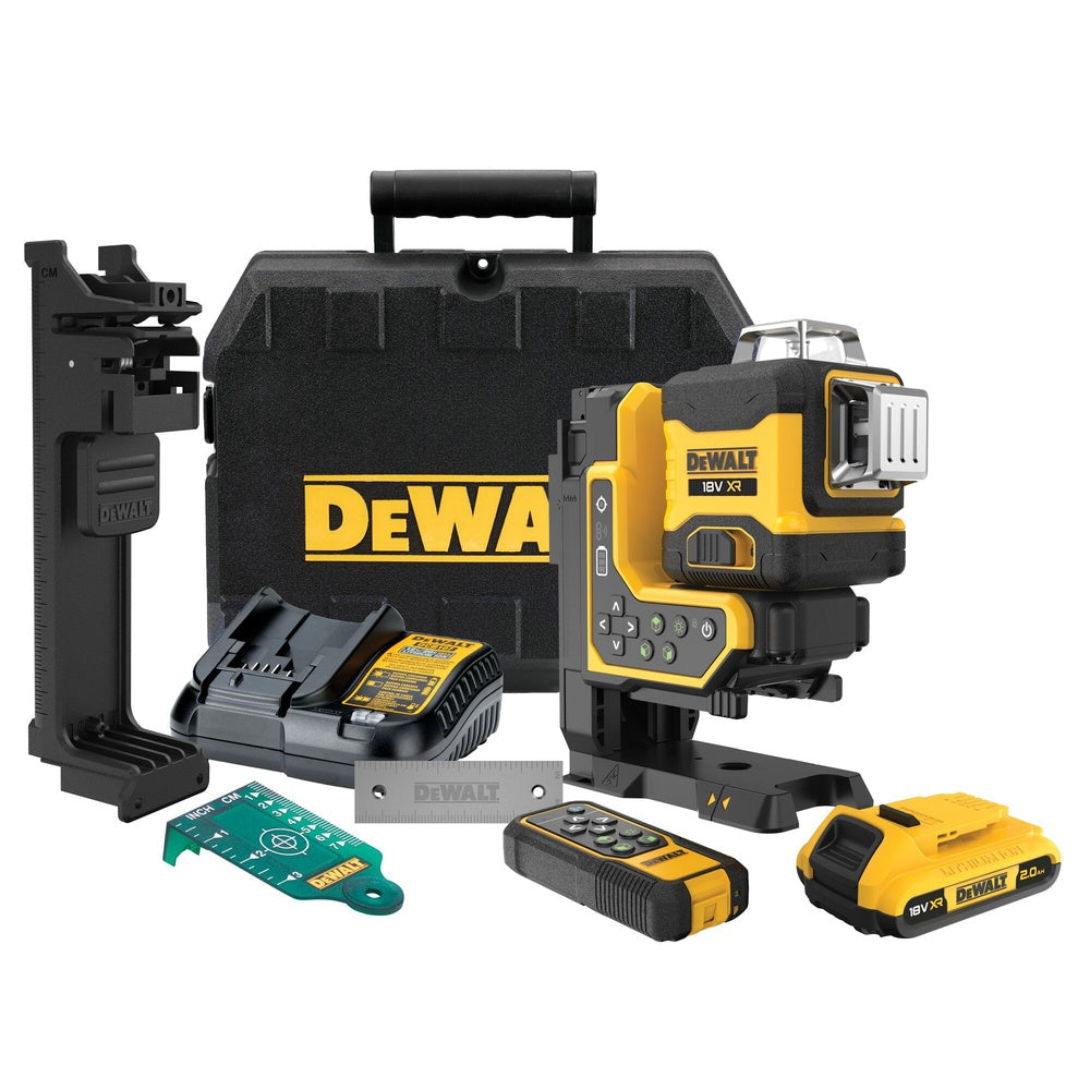 DEWALT Multilinienlaser, Grün, 3x360°, 18V DCLE34035D1-QW
