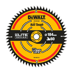 DEWALT ELITE Kreissägeblatt 184/16 mm 60Z DT1670-QZ