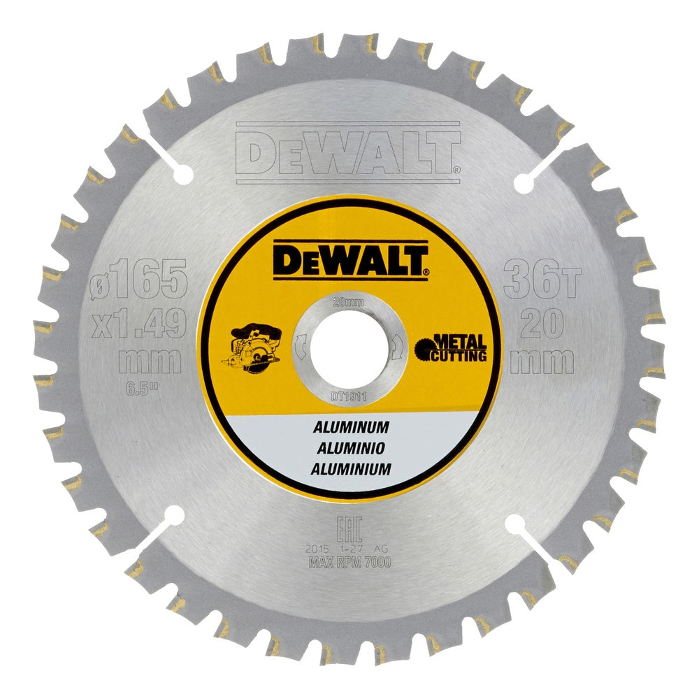 DEWALT Kreissägeblatt Akku 165/20mm 36 FZ DT1911-QZ