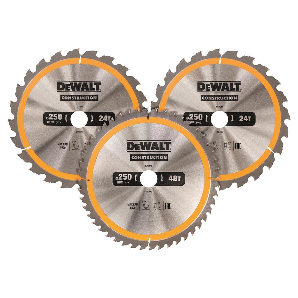 DEWALT Kreissägeblatt-Set 3-tlg. Stat DT1963-QZ
