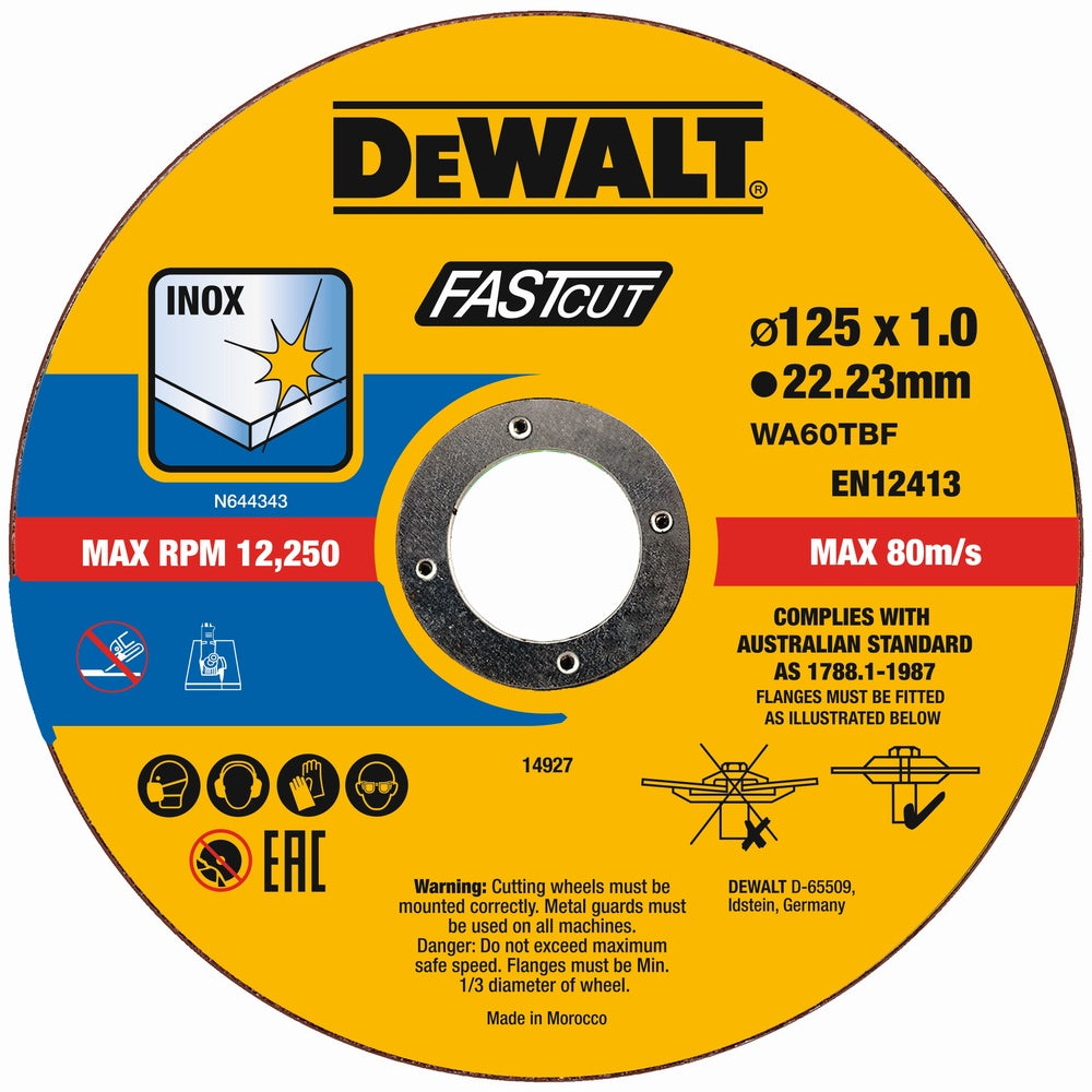 DEWALT Trennscheibe 125x1x22,23 mm Inox DT20540-QZ