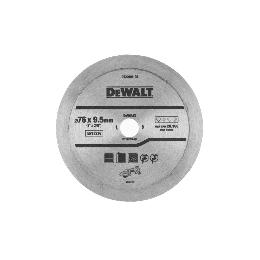DEWALT Diamanttrennscheibe Fliesen 76mm DT20591-QZ