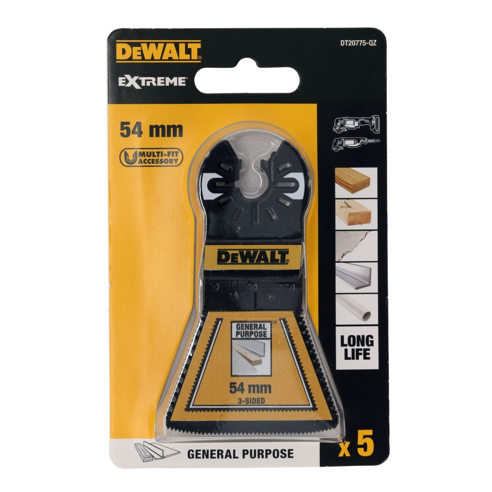 DEWALT 5er Pack BiM Sägeblatt 54 mm DT20775-QZ