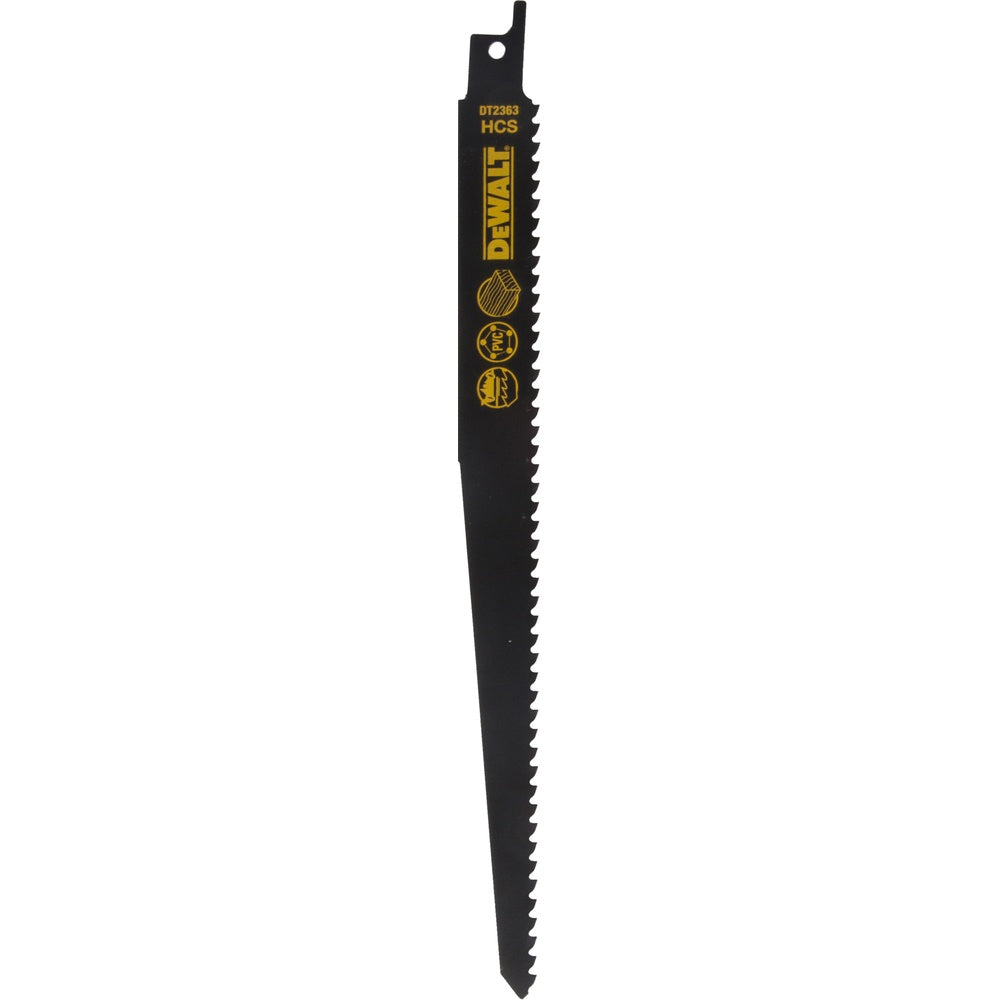 DEWALT Säbelsägeblatt HCS Holz 228mm 5 Stk DT2363-QZ