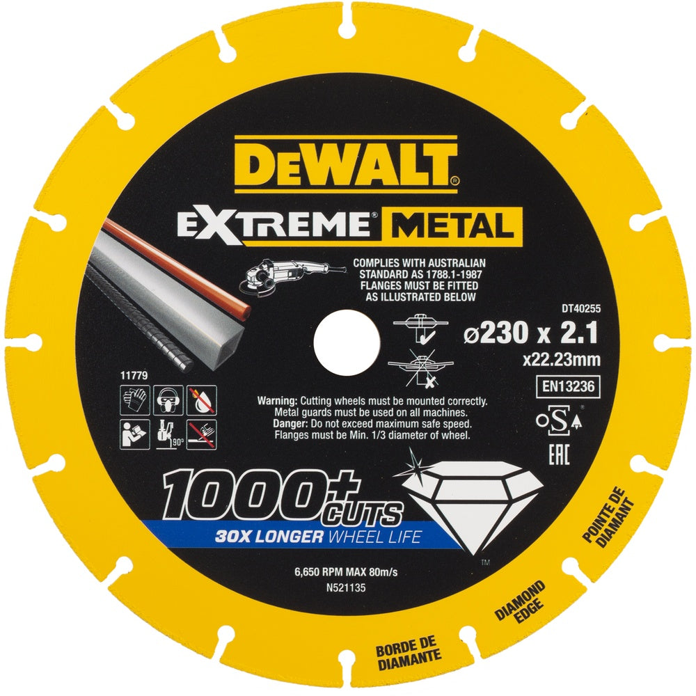DEWALT Diamanttrennscheibe 230x2.1mm DT40255-QZ