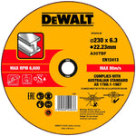 DEWALT Schruppscheibe 230x6x22,23 mm Metall DT43919-QZ