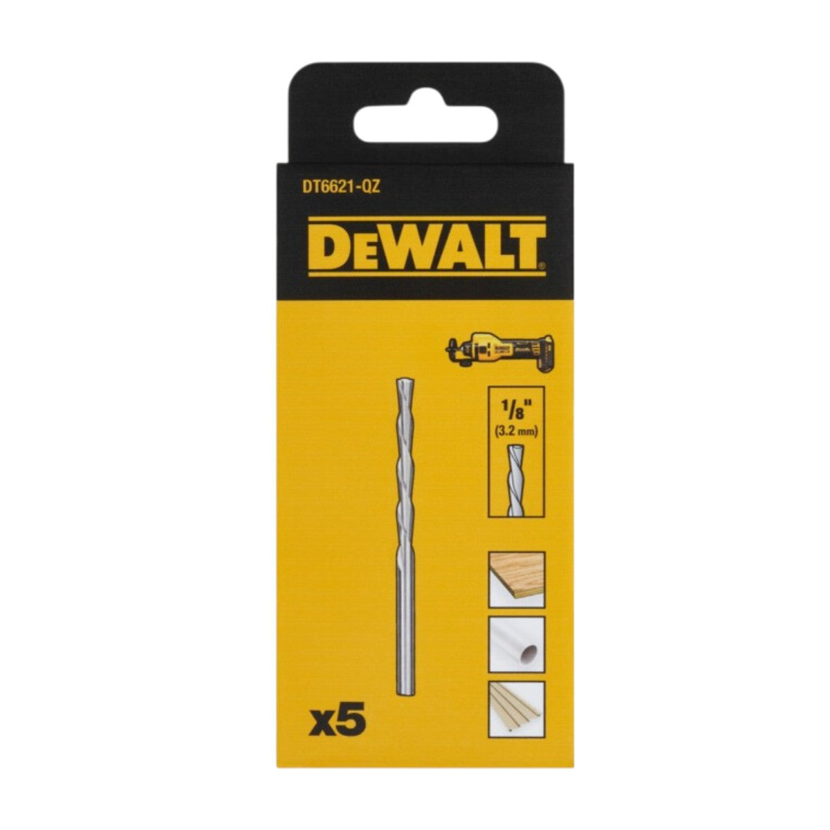 DEWALT Trockenbaufräser, 5 Stk. DT6622-QZ