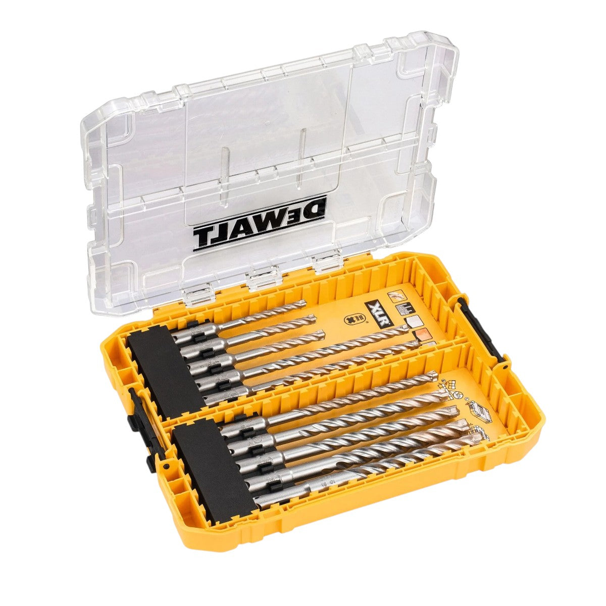 DEWALT 10 tlg. Midisafe SDS-plus ToughCase+ DT70752-QZ