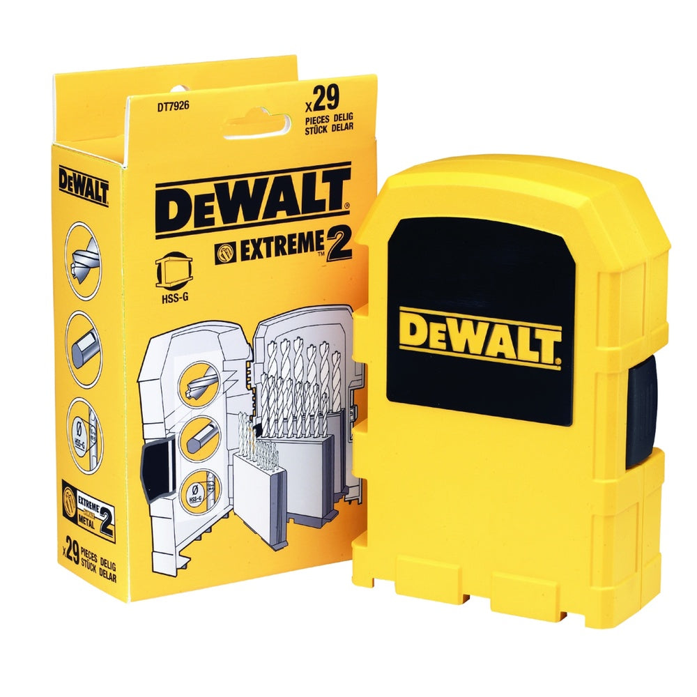 DEWALT Metallbohrer-Set 29-tlg. HSS-G DT7926-XJ