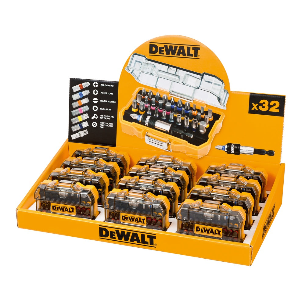 DEWALT Thekendisplay Schrauber-Bits 12x DT7969 DT7969M-QZ