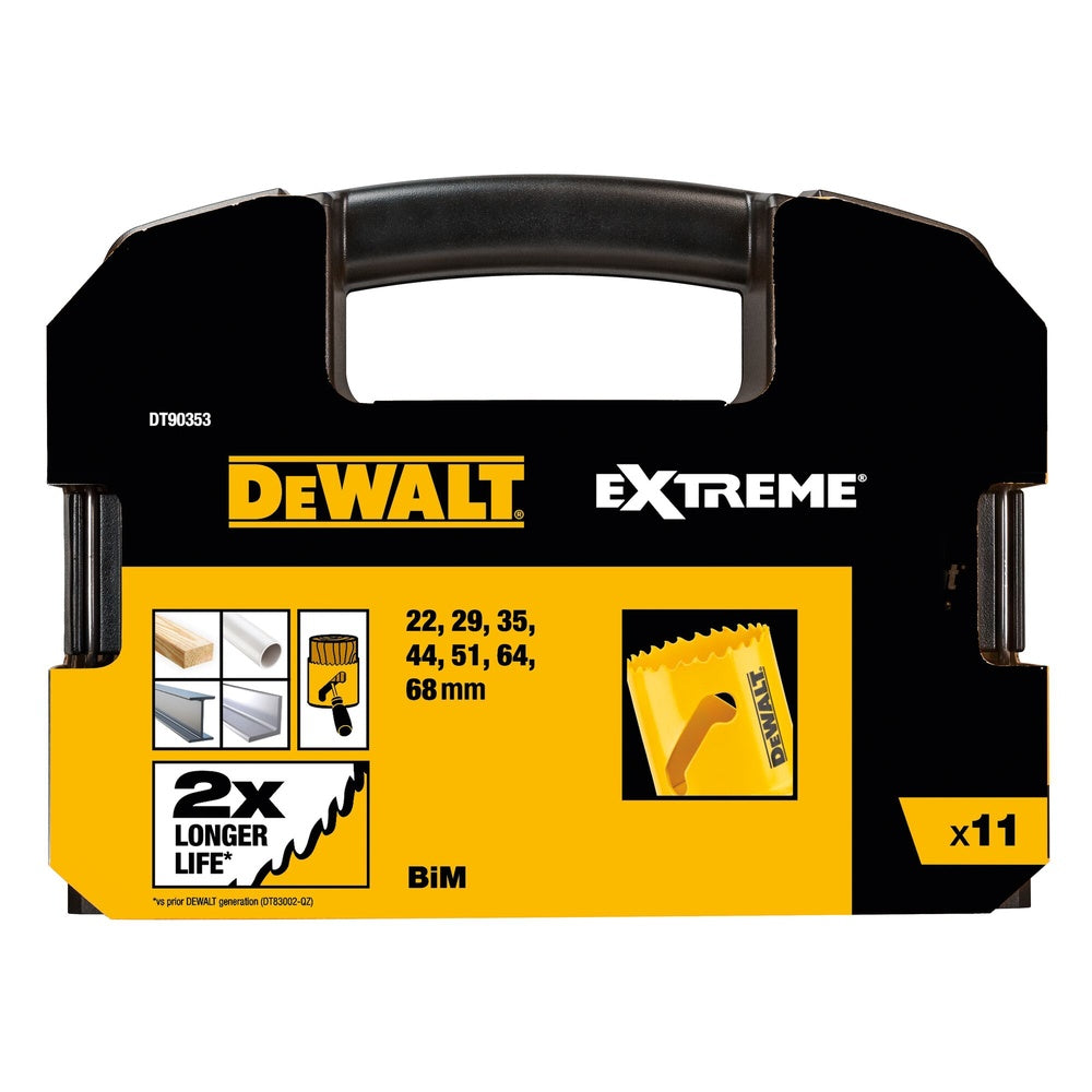 DEWALT Lochsägen-Set BIM Universal, 11-tlg. DT90353-QZ