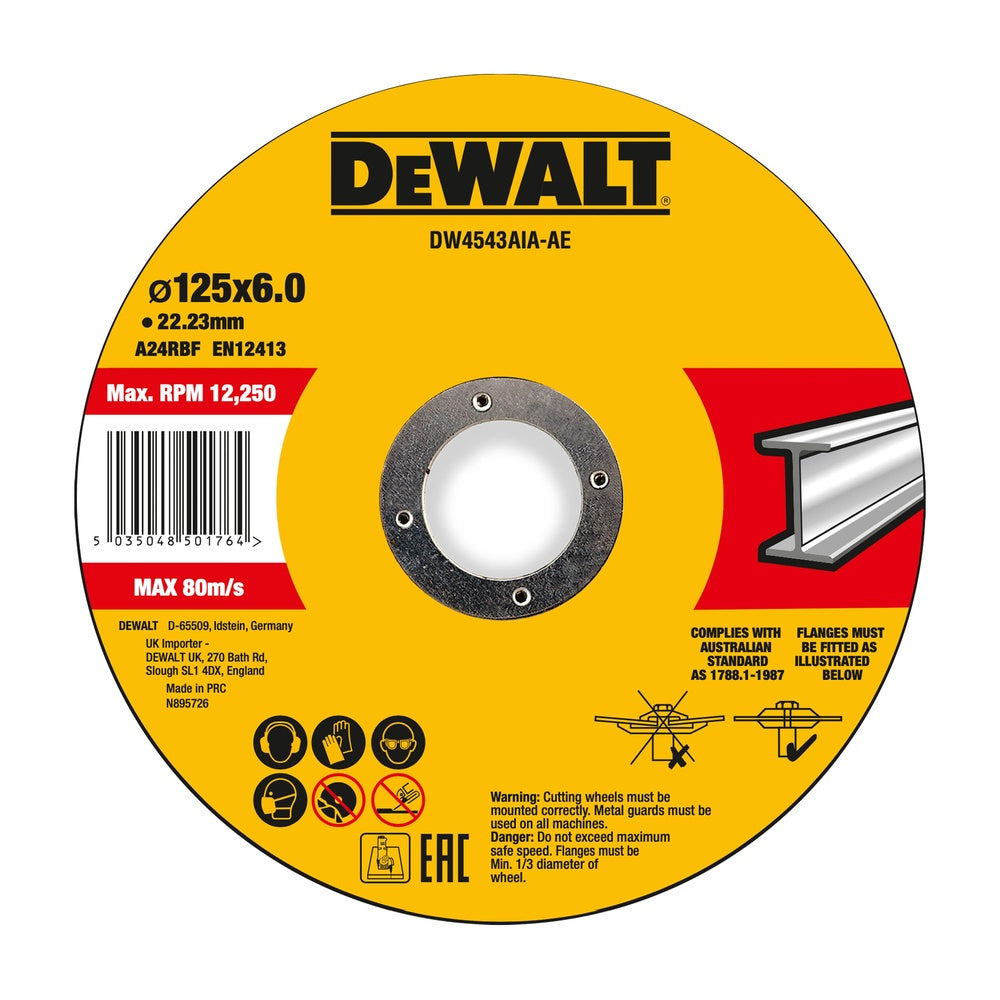 DEWALT Schruppscheibe 125x6x22,23 mm Metall DW4543AIA-AE