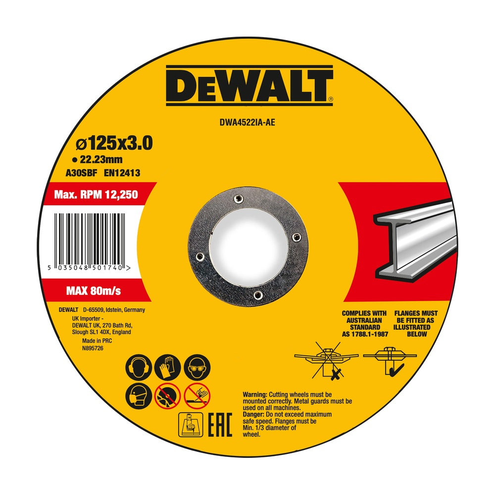 DEWALT Trennscheibe 125x3x22,23 mm Metall DWA4522IA-AE