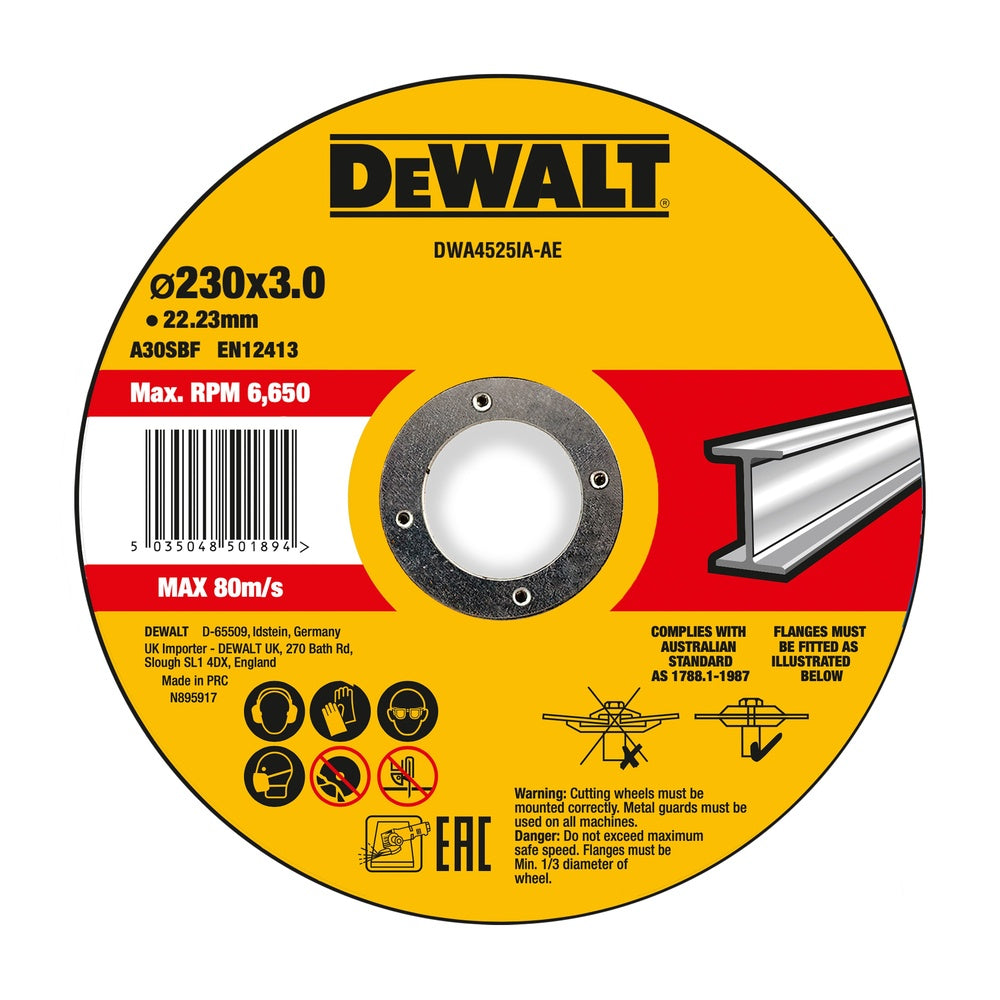 DEWALT Trennscheibe 230x3x22,23 mm Metall DWA4525IA-AE