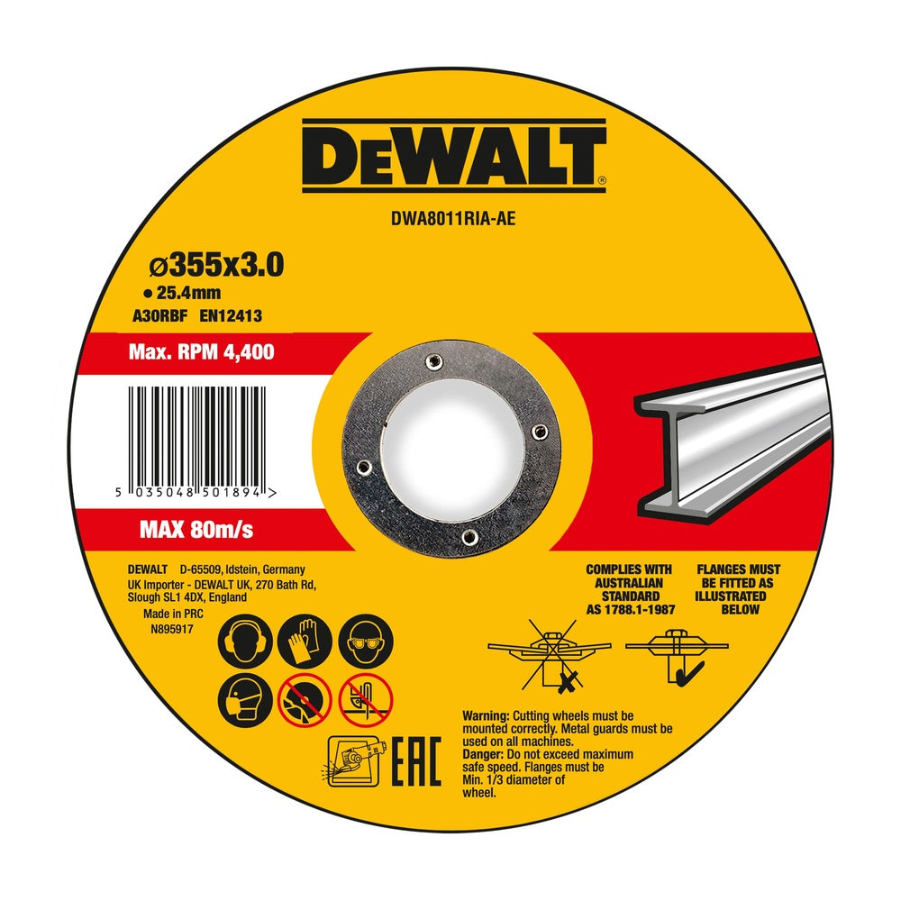 DEWALT Trennscheibe 355x3x25,4 mm Metall DWA8011RIA-AE