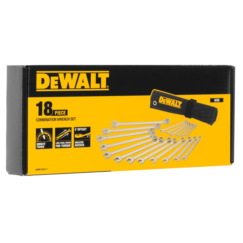 DEWALT Ring-Maulschl Set metrisch 18-tlg DWMT19237-1