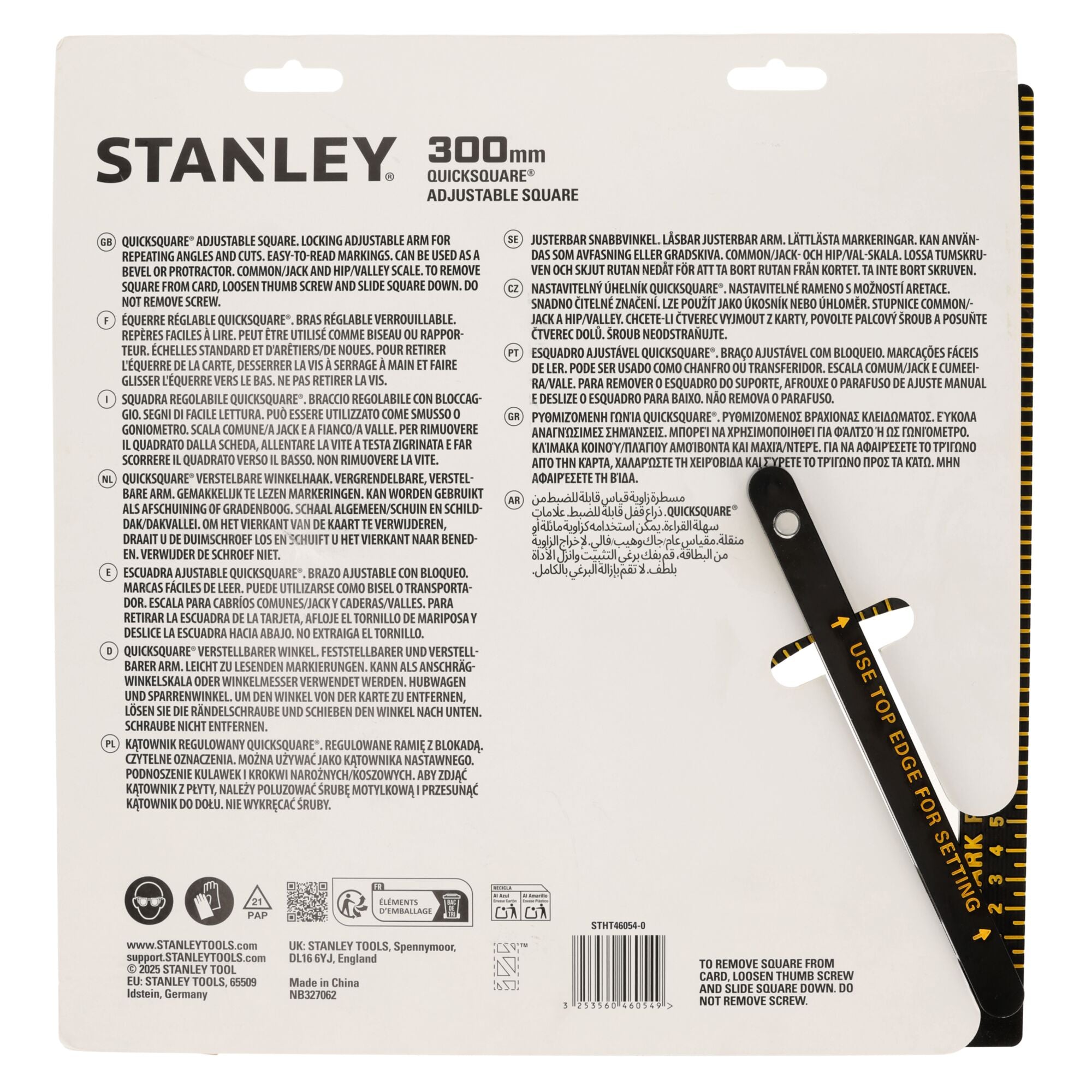 STANLEY Sparrenwinkel Alu, verstellbar 300 mm STHT46054-0