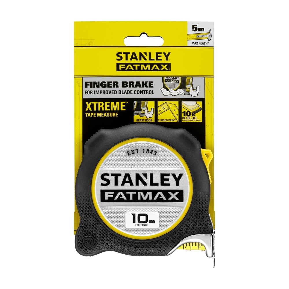 STANLEY Bandmaß STANLEY FatMax Xtreme 10m FMHT38232-0