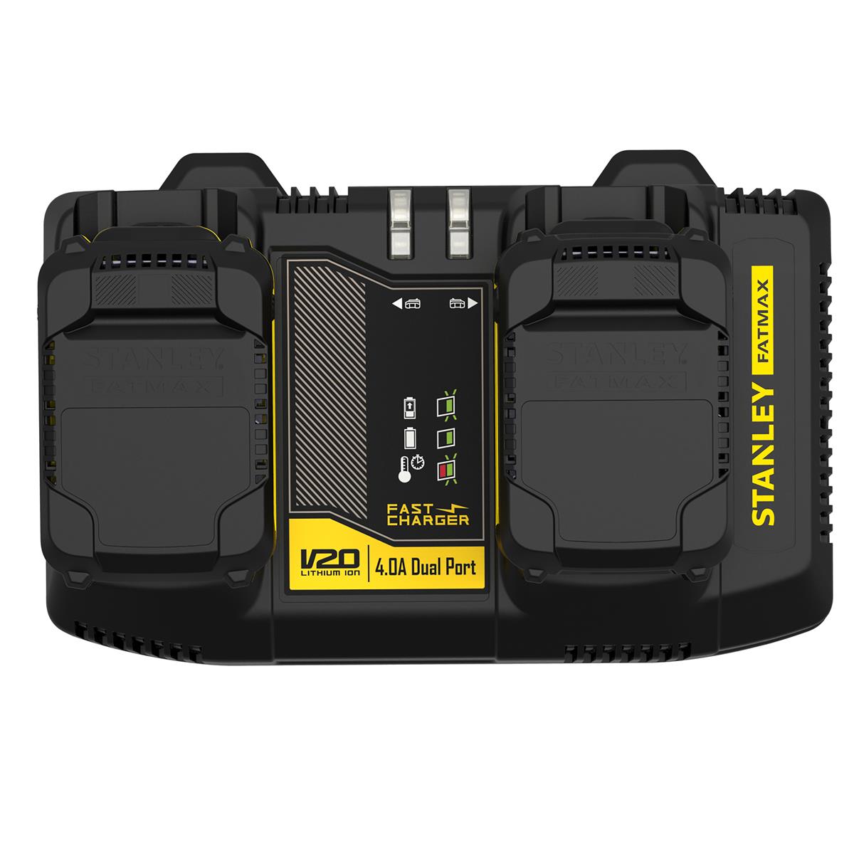 Stanley Akku-2-Schacht-Ladegeraet 18V V20 4A SFMCB24-QW