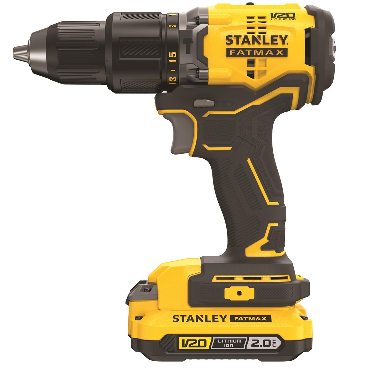Stanley Akku-Schlagbohrs.18V V20,2x2,0Ah,BL,K SFMCD715D2K-QW
