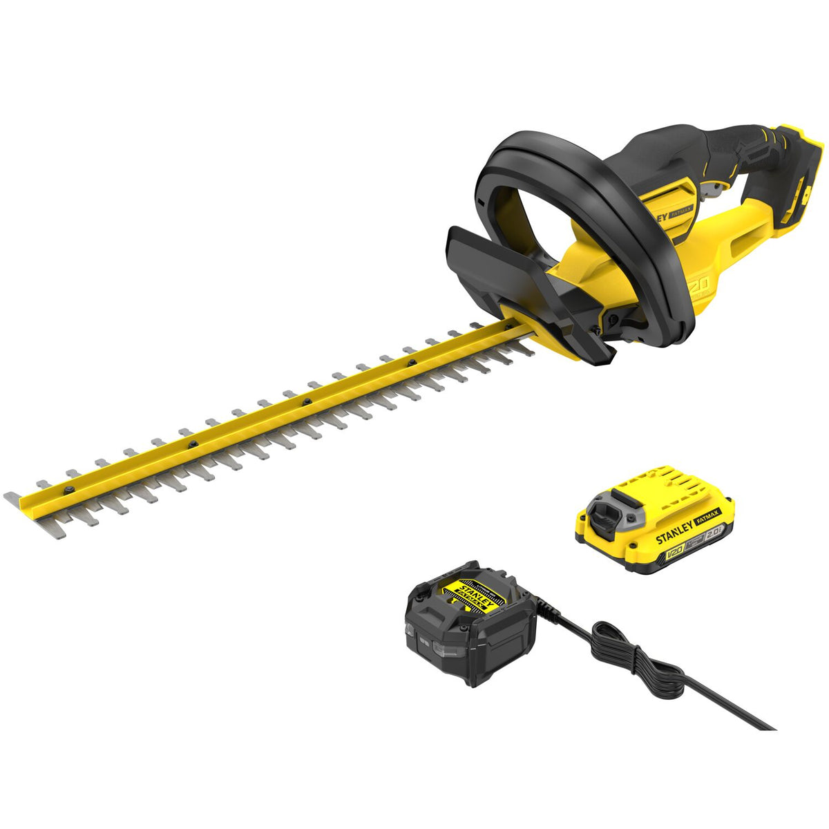 Stanley Akku-Heckenschere, 18V V20, 1x2,0Ah SFMCHT650D1-QW