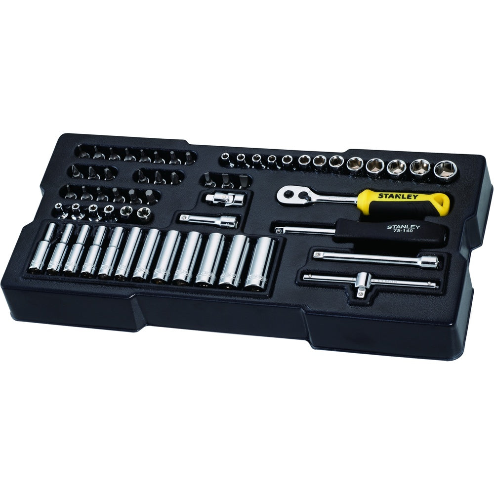 STANLEY 1/4" Steckschlüssel/Zubehör 60-tlg STMT1-74175