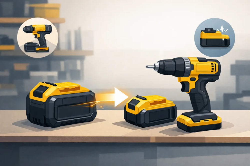 DEWALT FLEXVOLT-Akku auf 18V XR richtig verwenden