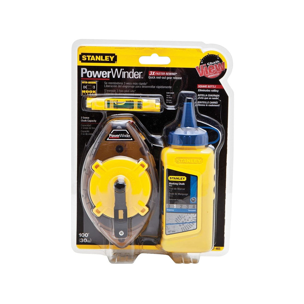STANLEY Schlagschnur-Set PowerWinder 30m 0-47-465