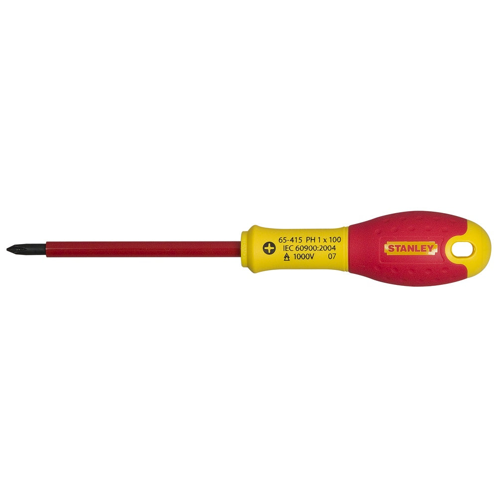 STANLEY Schraubendreher FatMax isoliert PH0 75mm 0-65-414