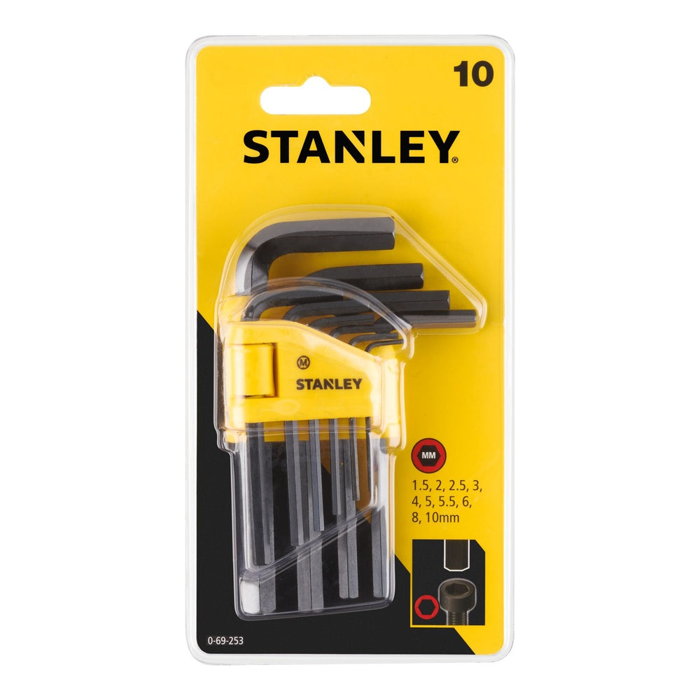 STANLEY Stiftschlüssel-Set metrisch 10-tlg 0-69-253