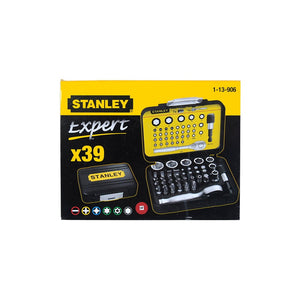STANLEY Bit-Satz 39-tlg Bithalter + Miniknarre 1-13-906