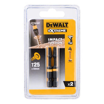 DEWALT Torsion Bit schlagf. T25 50mm 2 Stk DT70534T-QZ