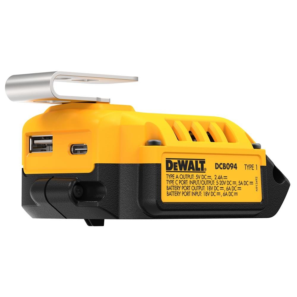 DEWALT Kombi-Ladegerät mit Powerbank-Funktion DCB094K-QW