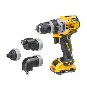 DEWALT Akku-Bohrschrauber, 4 Köpfe, 12 Volt DCD703L2T-QW