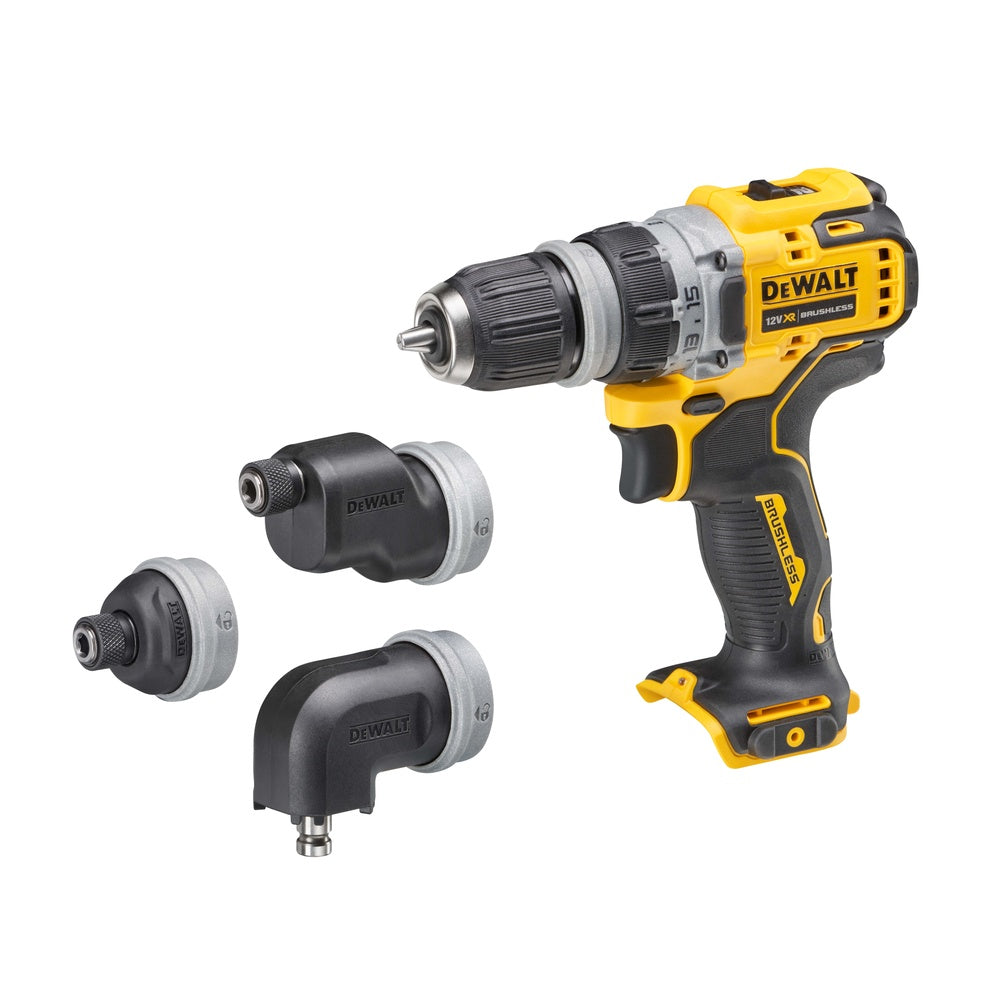 DEWALT Akku-Bohrschrauber, 4 Köpfe, 12 Volt DCD703NT-XJ