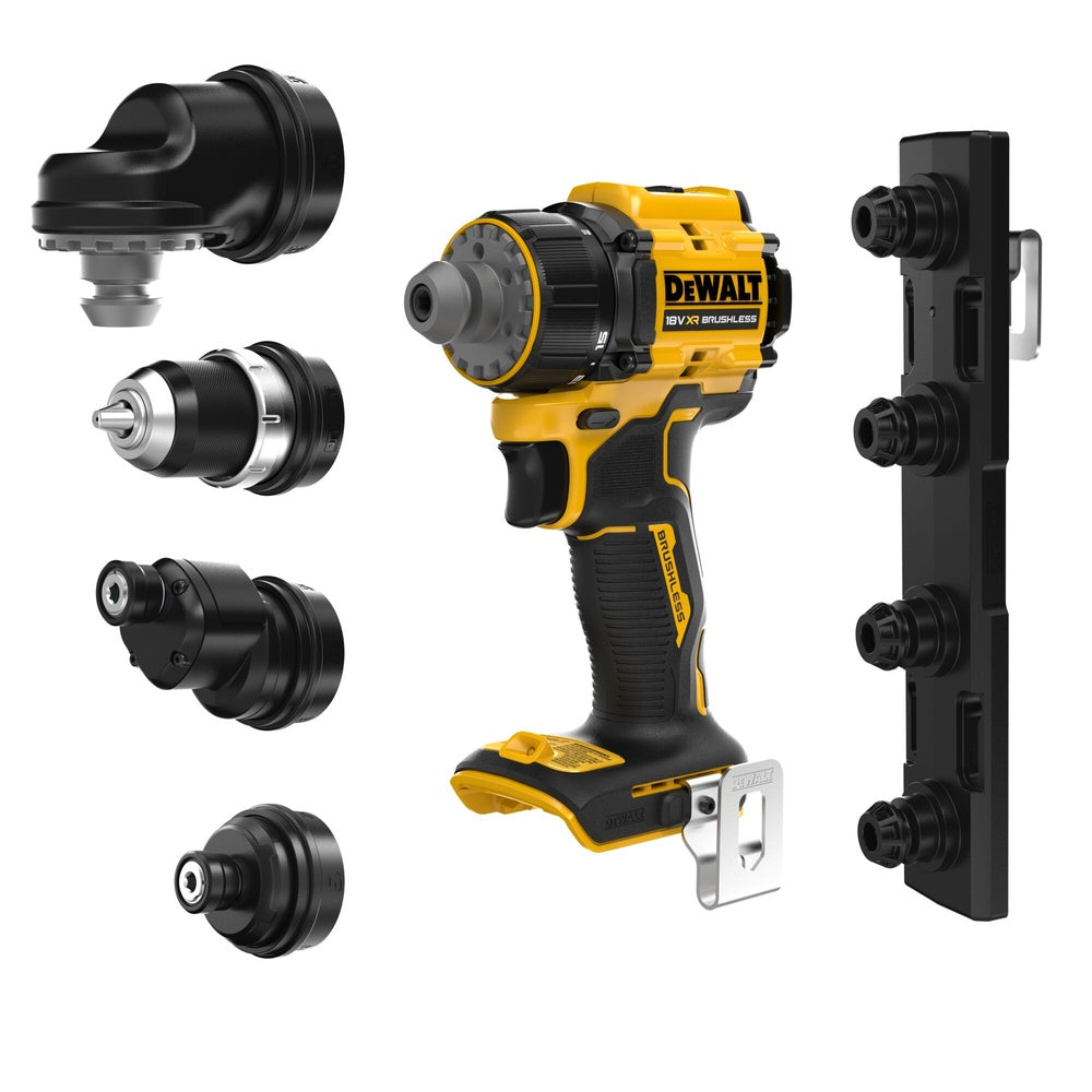 DEWALT Akku-Bohrschrauber, 4 Köpfe, 18V / 2Ah DCD803D2T-QW
