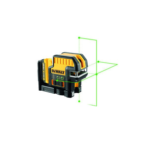 DEWALT Kombilaser, Grün, 2x180°, 5 P, 10,8V DCE0825D1G-QW