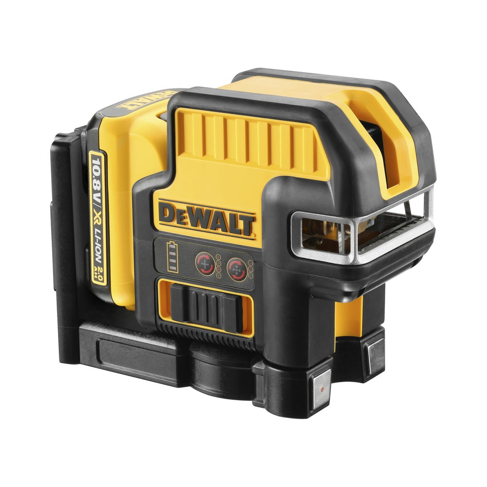 DEWALT Kombilaser, Rot, 2x180°, 5 P, 10,8V DCE0825D1R-QW
