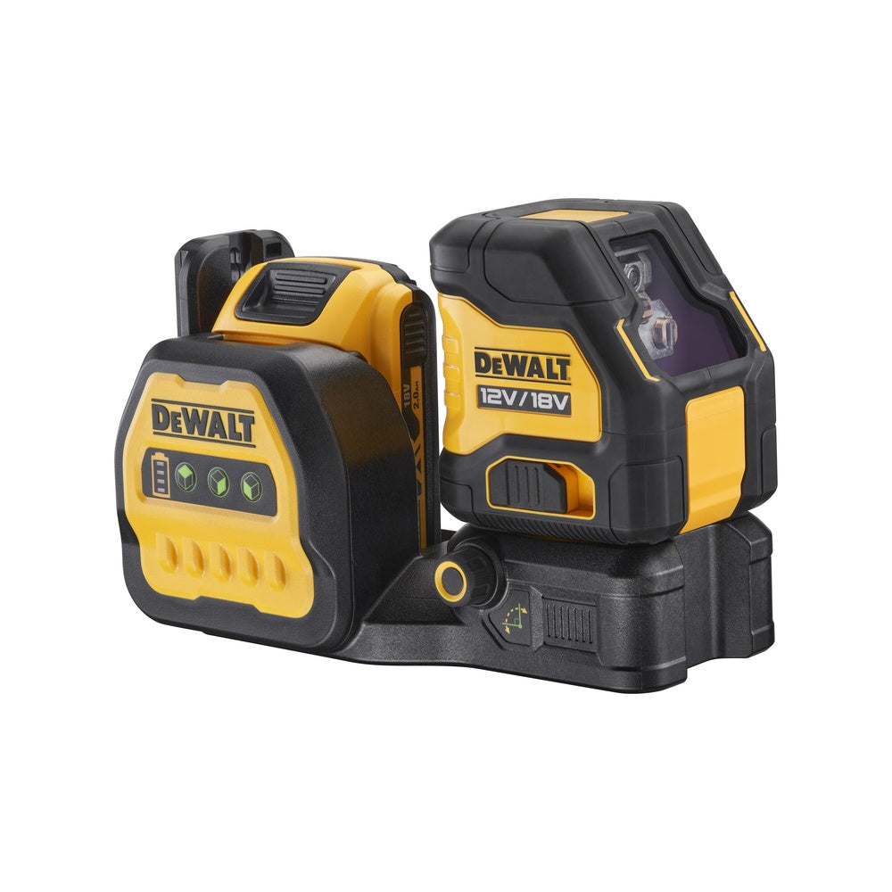 DEWALT Kreuzlinienlaser, Grün, 2x180°, 18V DCE088D1G18-QW