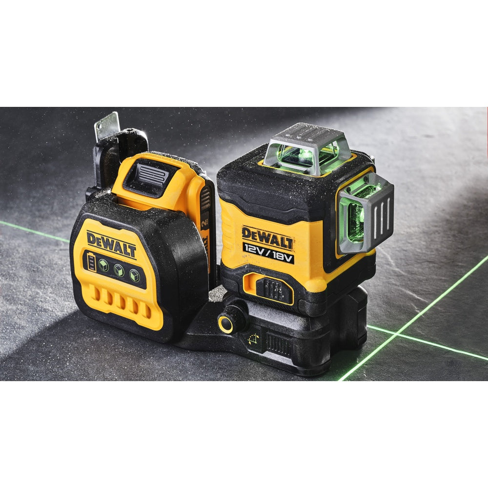 DEWALT Multilinienlaser, Grün, 3x360°, 18V DCE089D1G18-QW