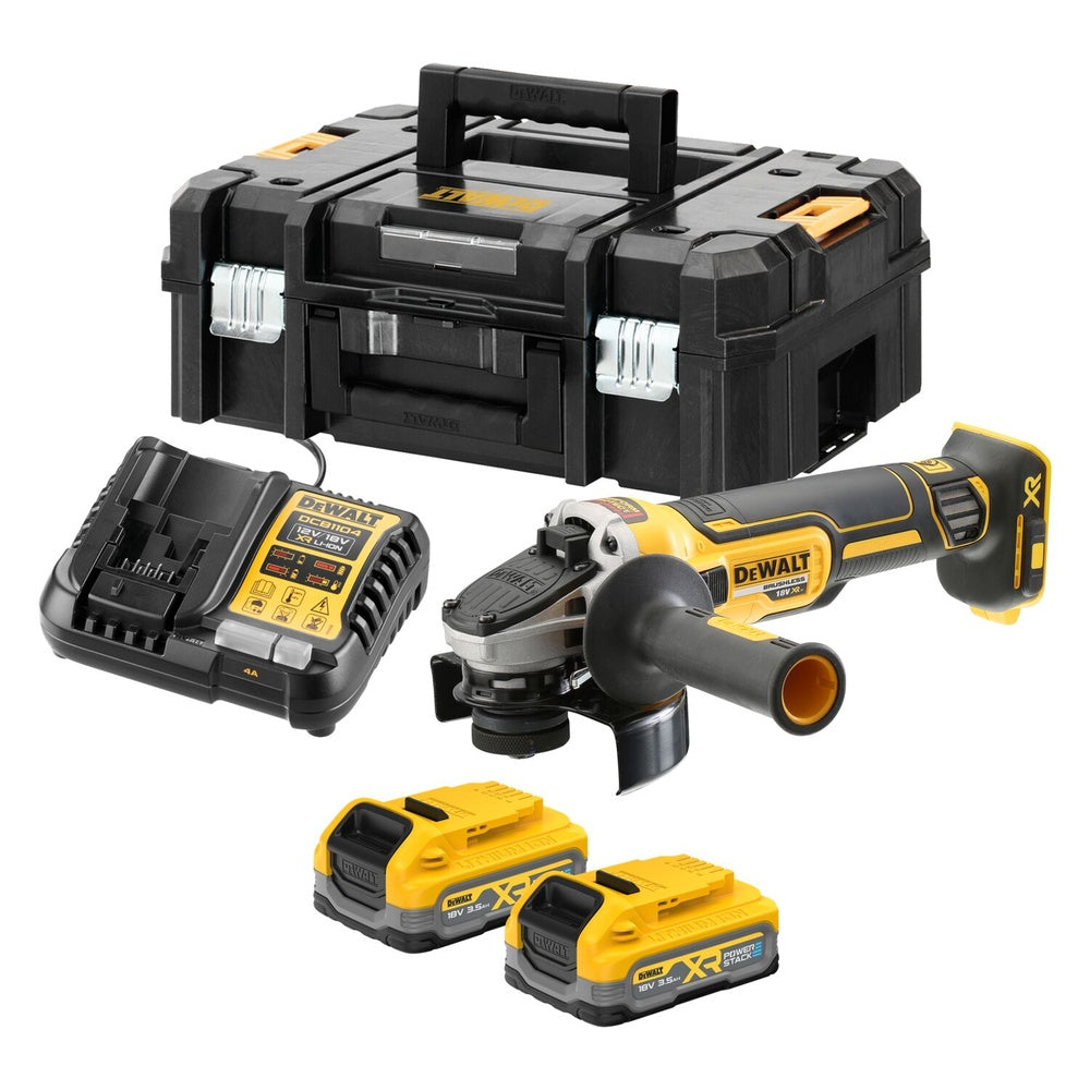 DEWALT Akku-Winkelschleifer, 125mm, 18V/3,5Ah DCG405S2T-QW