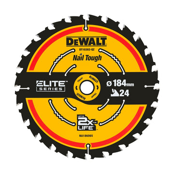 DEWALT ELITE Kreissägeblätt. 184/16 mm 24 WZ DT10302-QZ
